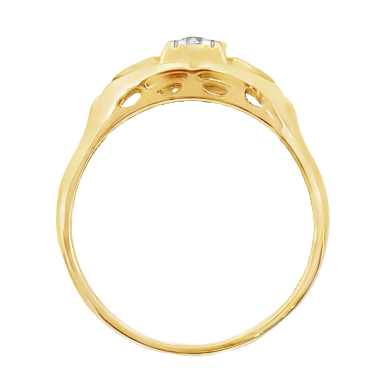 Vintage Diamond Ring 1943's 18K/14K Yellow Gold .08CT