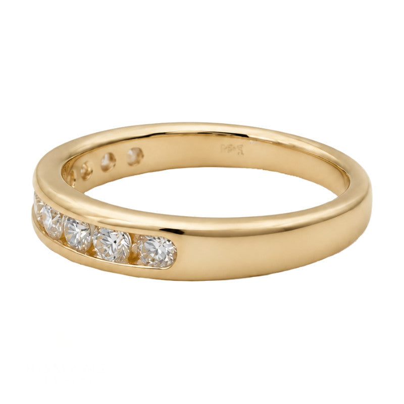 Diamond Channel Set Band 0.44CTW 14K Yellow Gold