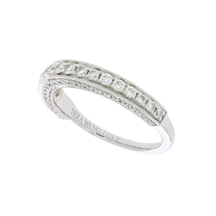 Vera Wang Diamond Wedding Band 14K White Gold