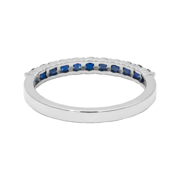 Sapphire Band 14K White Gold .70CTW