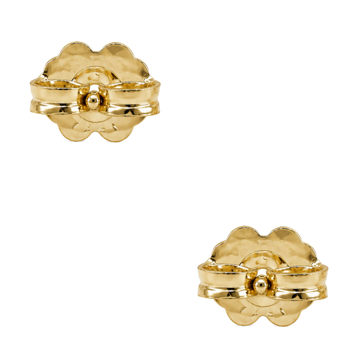 Old European Cut Diamond Stud Earrings 0.91CTW 14K Yellow Gold
