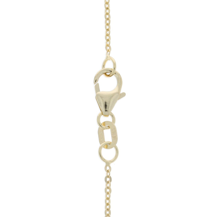 Floating Diamond Necklace 14K Yellow Gold .40CT