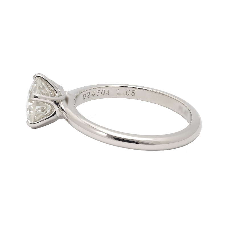 Tiffany & Co. Diamond Engagement Solitaire Ring Platinum 1.65CT