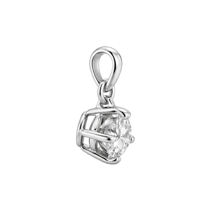 Diamond Kite Setting Pendant 14K White Gold .38CT