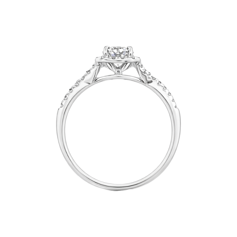 Diamond Engagement Ring 18K White Gold 1CT