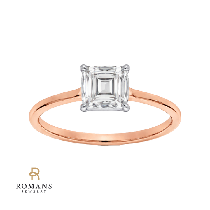 Covenant Hidden Halo Oval Engagement Ring 14K Two Tone
