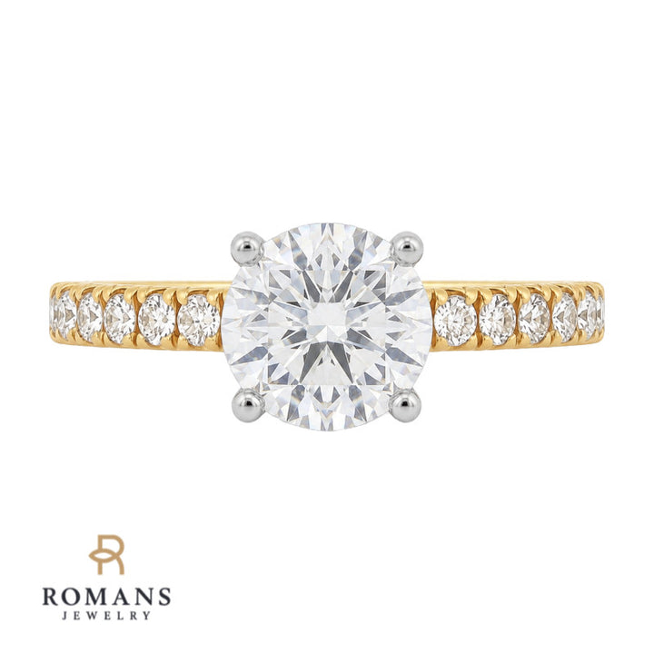 Diamond Engagement Ring Setting 14K Yellow Gold .32CTW