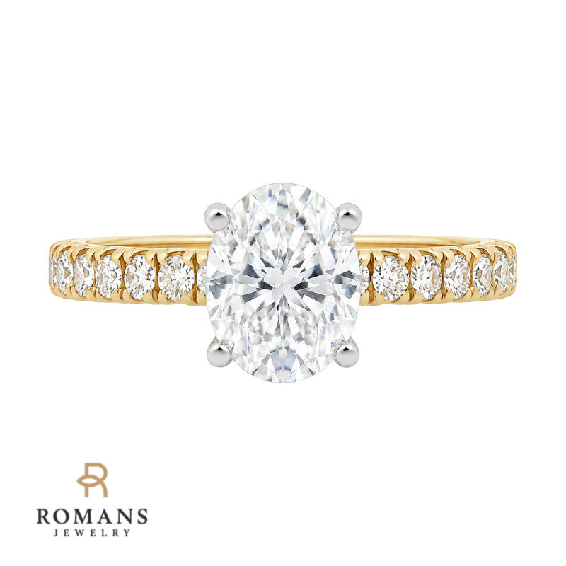 Diamond Engagement Ring Setting 14K Yellow Gold .32CTW