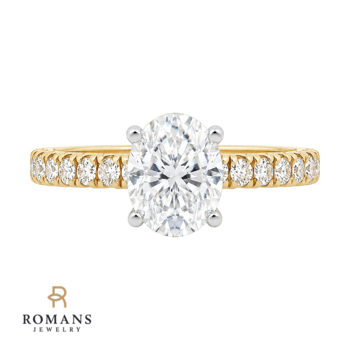 Diamond Engagement Ring Setting 14K Yellow Gold .32CTW