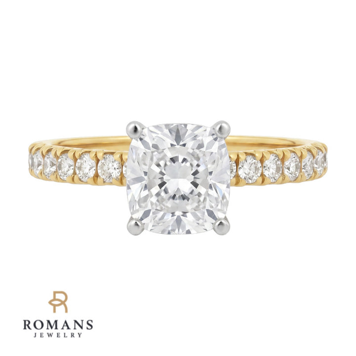Diamond Engagement Ring Setting 14K Yellow Gold .32CTW