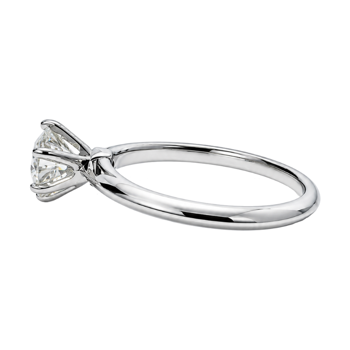 Tiffany &amp; Co Diamond Solitaire Engagement Ring .81CT Platinum