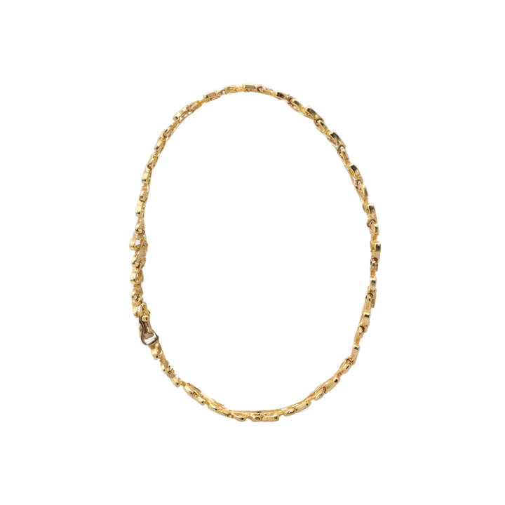 Heart Cluster Tennis Bracelet 14K Yellow Gold