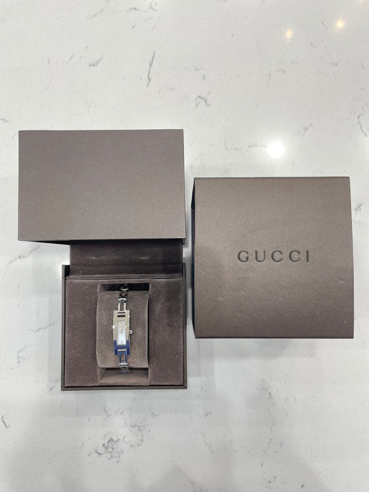 Gucci Ladies Mother of Pearl Stainless Steel Watch
