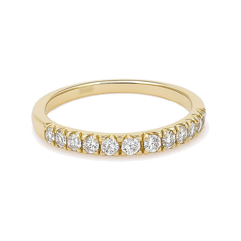 Micro-Pavé Diamond Band 14K Yellow Gold .34CTW