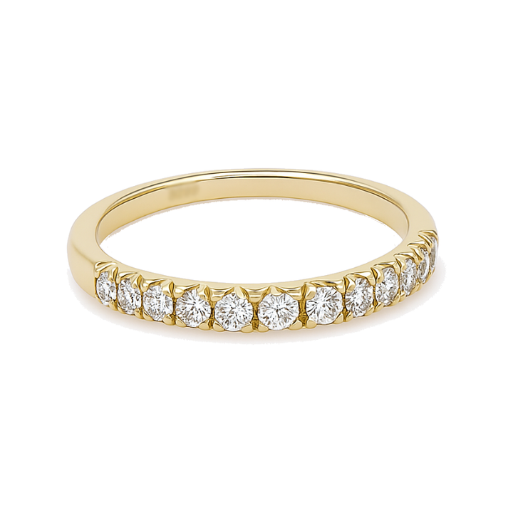Micro-Pavé Diamond Band 14K Yellow Gold .34CTW