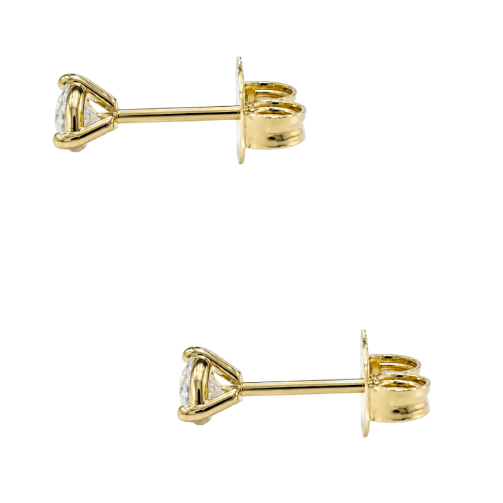 Martini Diamond Stud Earrings 0.33CTW 14K Yellow Gold